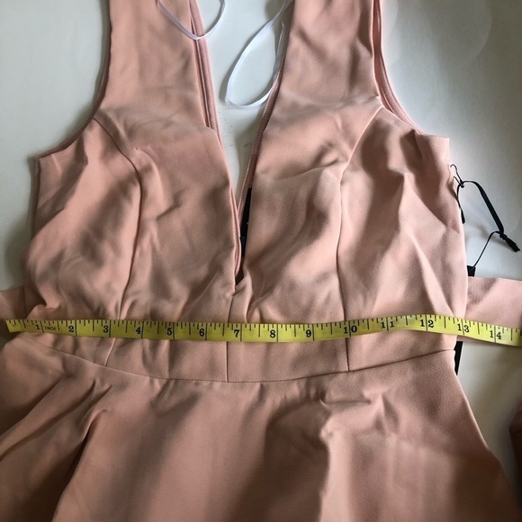 Lulus Simply Joyous Blush Sleeveless Peplum Top Size M - Picture 12 of 16